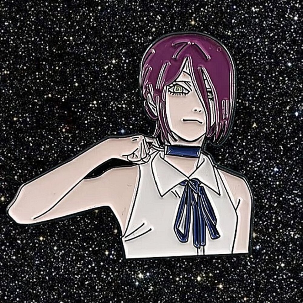 Chainsaw Man Reze Enamel Pin Bomb Devil Anime Girl Collectible Accessory